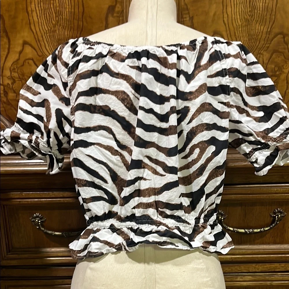 Zebra Print Women's Top
